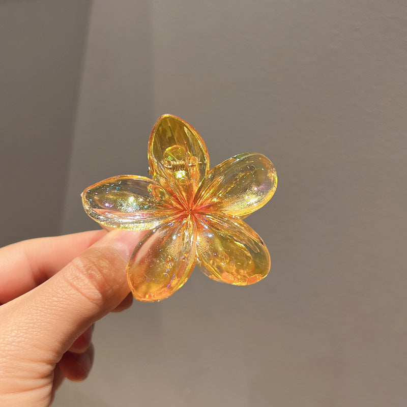 Plating Color Transparent Egg Bauhinia Barrettes Women's Brand: aeac