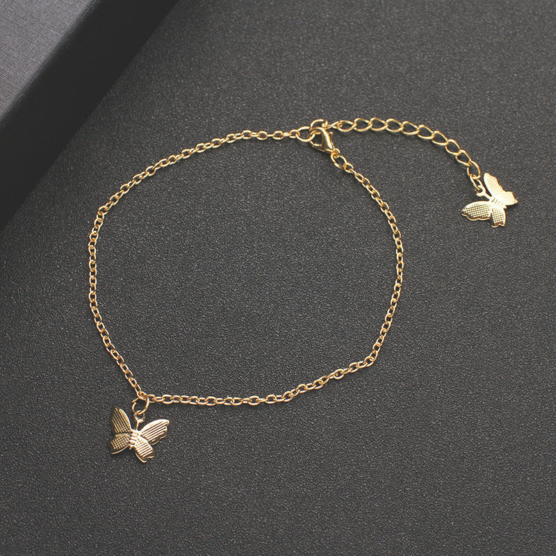 Women's Lightweight Metal Butterfly Anklet Brand: aeac