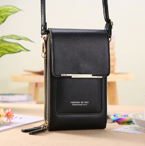 Women's Crossbody Shoulder Bag Transparent Multifunctional Touch Screen Phone Bag Brand: aeac
