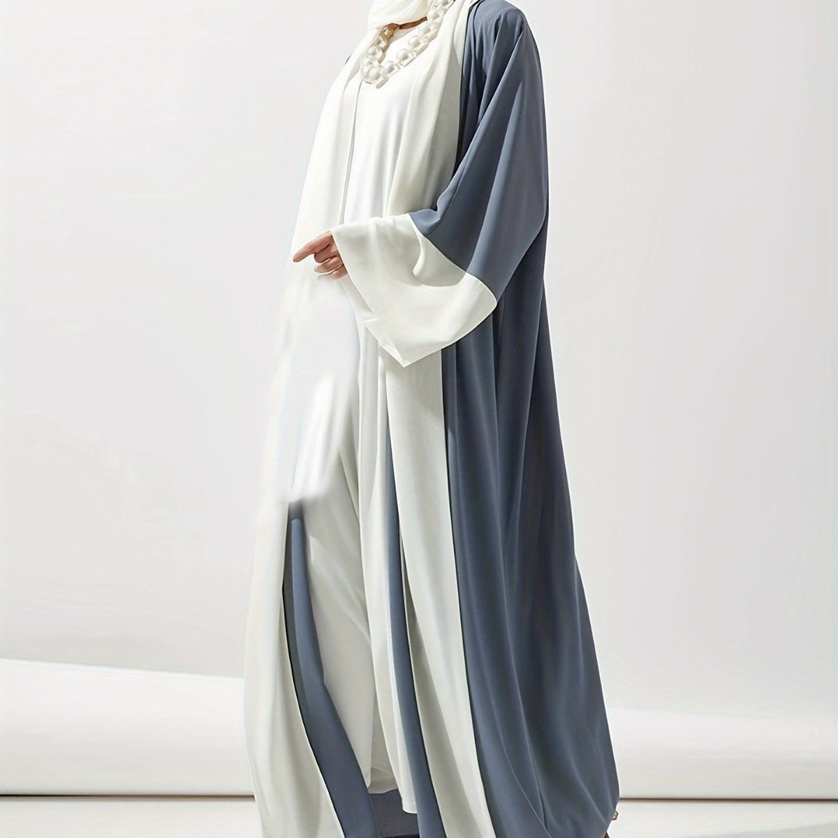 Clothing Contrast Color Cardigan Djellaba Brand: aeac