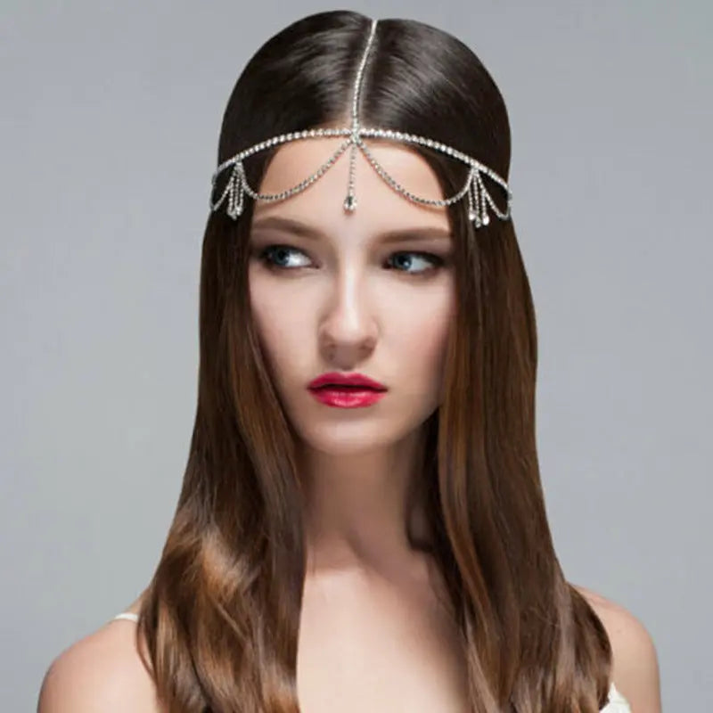 Tassel Niche Rhinestone Hair Accessories Bridal Headdress Jewelry Brand: aeac