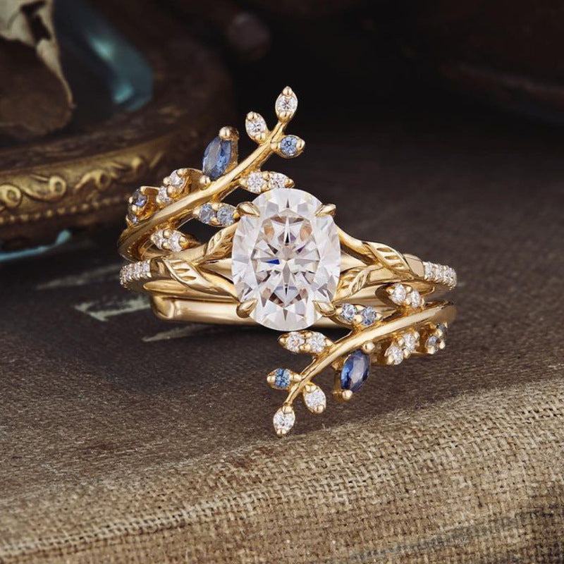 Creative Design Of Copper Color Zircon Ring Brand: aeac