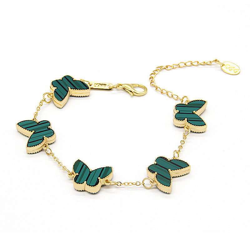 Double Sided Butterfly Heart Bracelet – Fashion Jewelry Brand: aeac