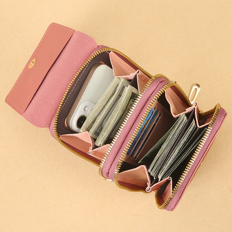 Women's Crossbody Shoulder Bag Transparent Multifunctional Touch Screen Phone Bag Brand: aeac