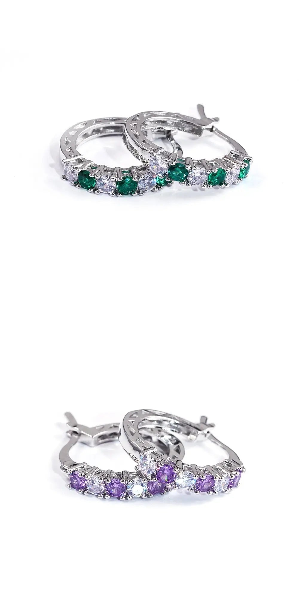 Colorful zircon ear buckles Brand: aeac