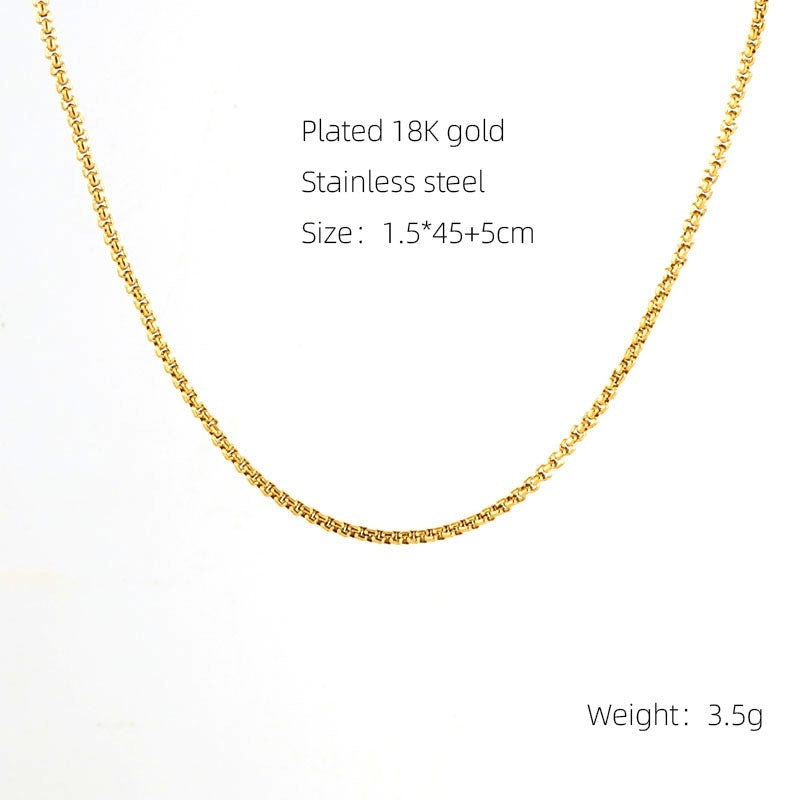 Finished Chain S Chain Clip Bead Necklace Jewelry Necklace Brand: aeac