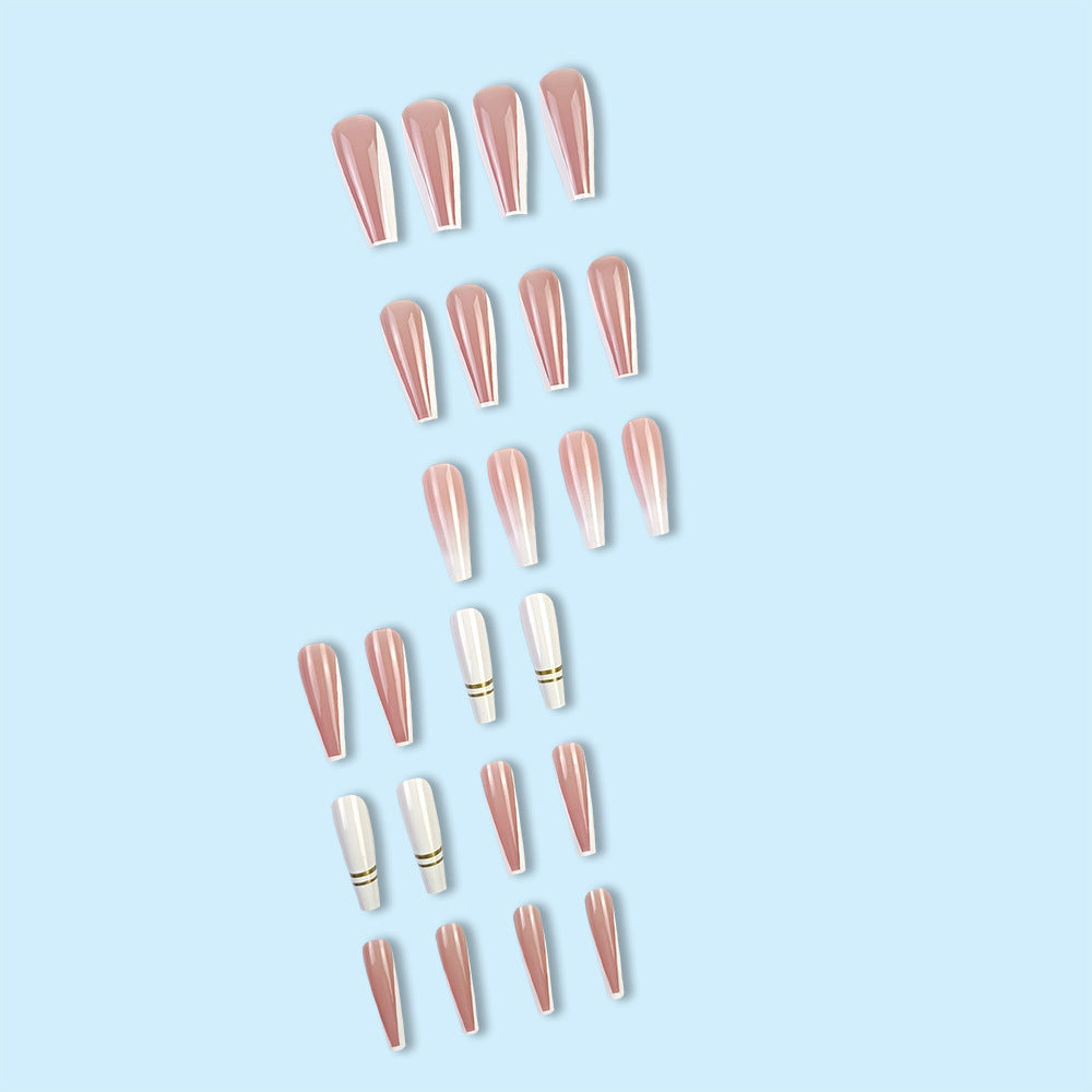Women's Simple French Gradient Nail Sticker Brand: aeac
