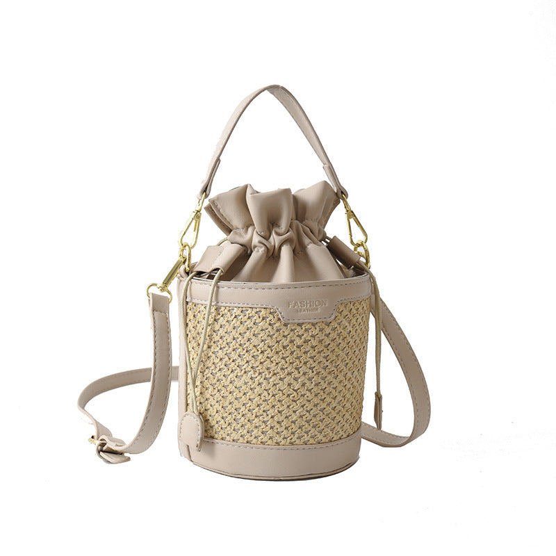 Simple And Stylish Woven Commuting Single Shoulder Bucket Bag Brand: aeac