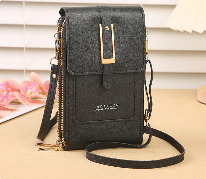 Women's Crossbody Shoulder Bag Transparent Multifunctional Touch Screen Phone Bag Brand: aeac