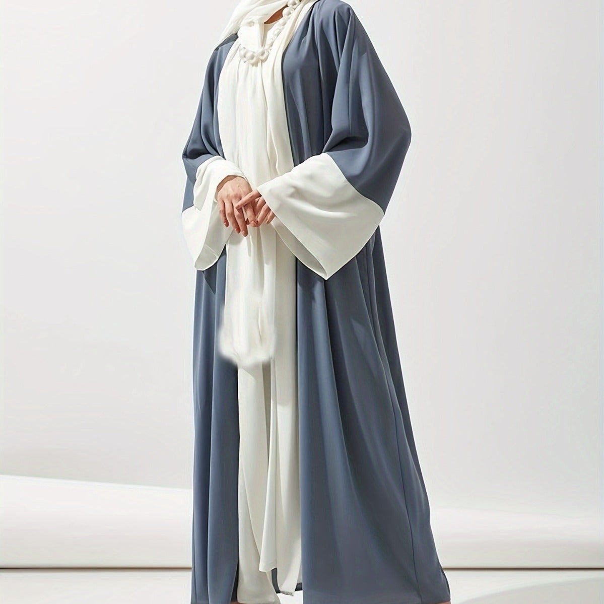 Clothing Contrast Color Cardigan Djellaba Brand: aeac