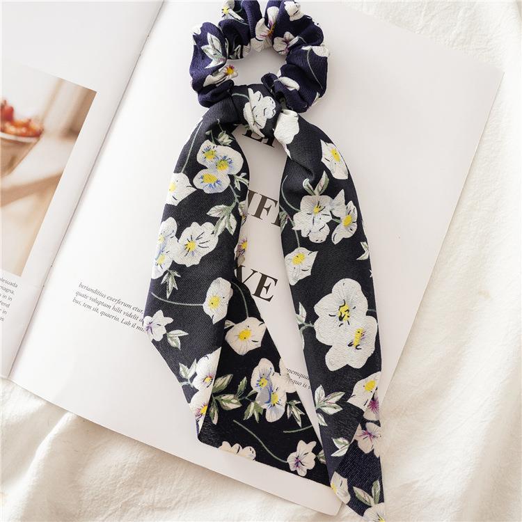 Long Women's Pinched Ponytail Ribbon Headdress Flower Brand: aeac