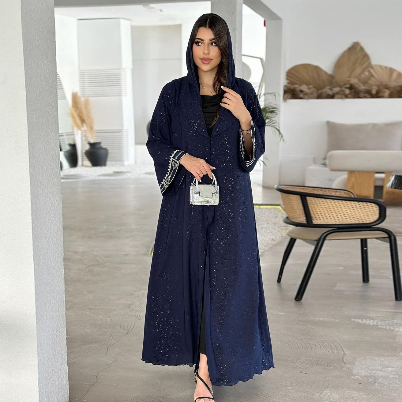 Muslim Modest Women's Arab Abaya Cardigan Robe Brand: aeac