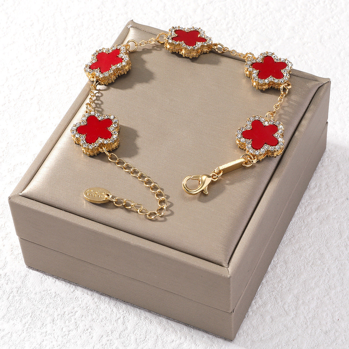 Diamond Star Petal Bracelet – Elegant Fashion Temperament Jewelry for Women Brand: aeac