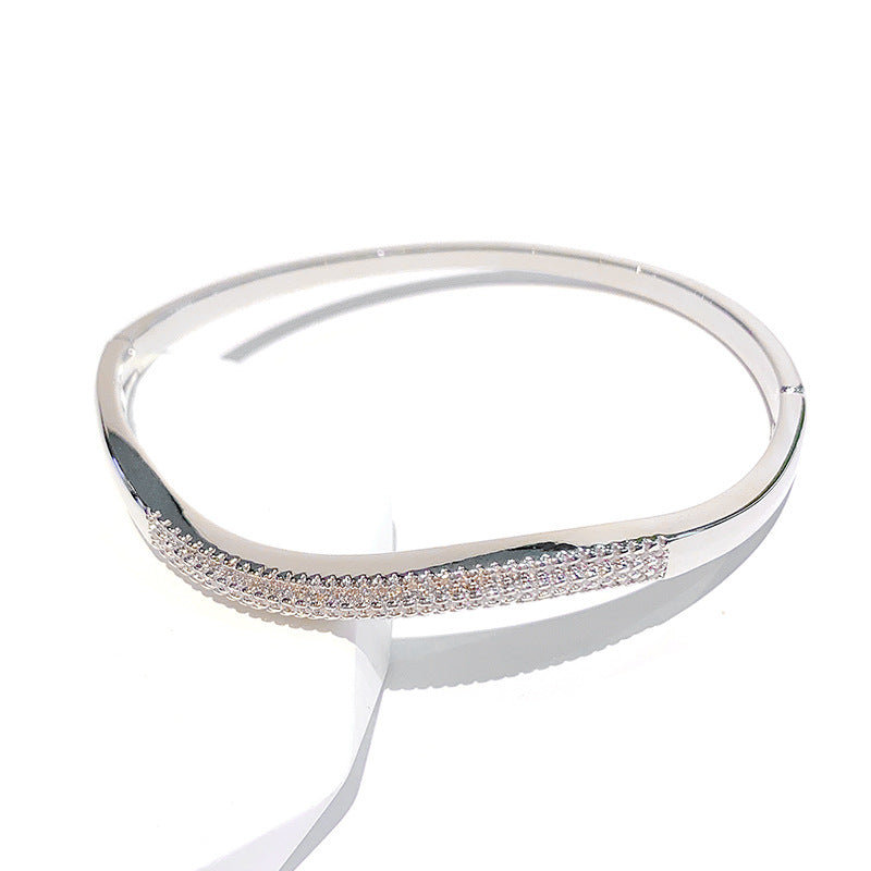 Fashionable Light-luxury Full-circumference Zircon Bracelet Brand: aeac