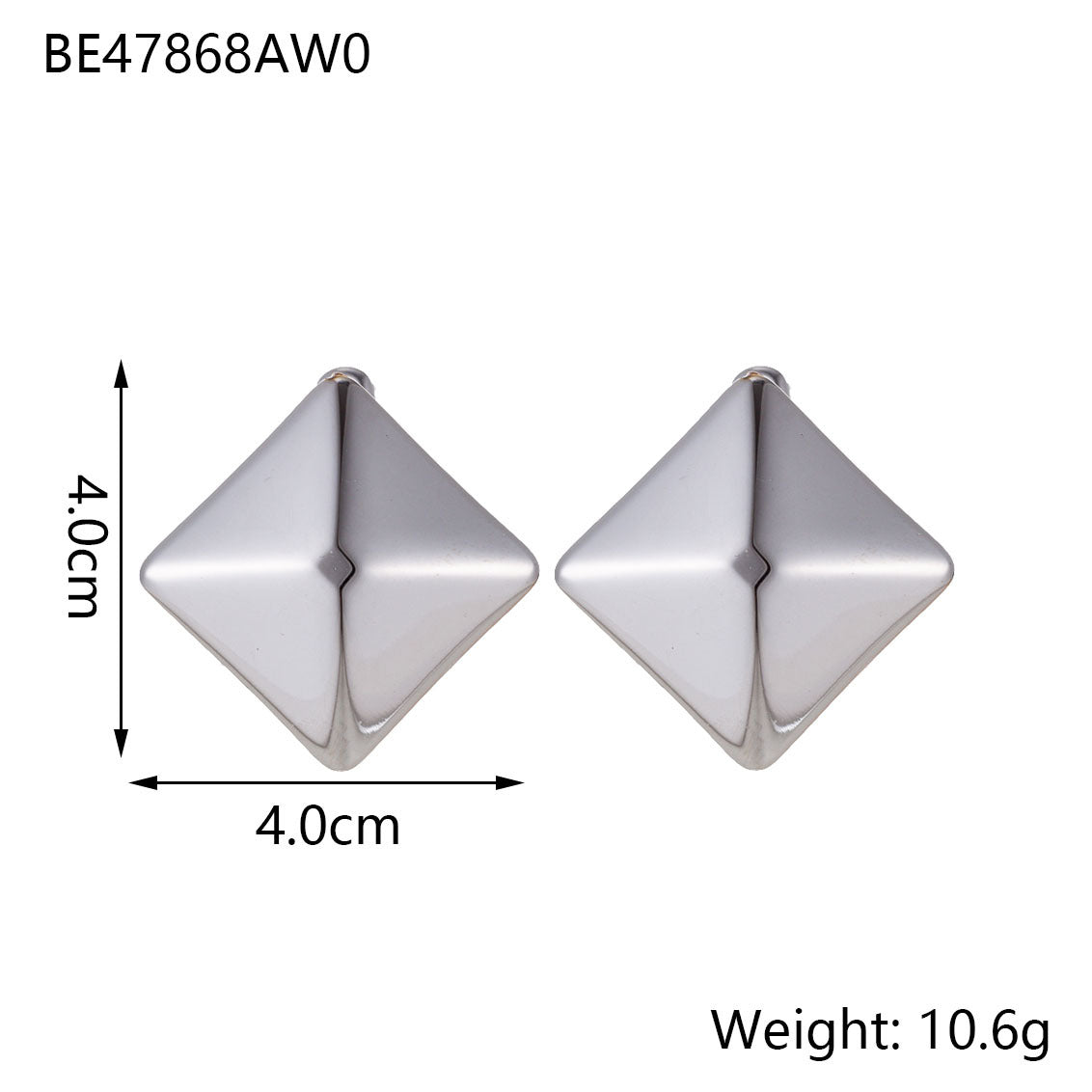 Minimalist Titanium Steel Ear Studs Triangle Oval Geometric Stainless Steel Oil Pressure Ins Style Brand: aeac