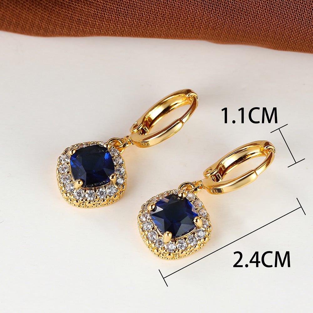 White Diamond Rhombus Fashion Personalized Ear Clips Women Brand: aeac