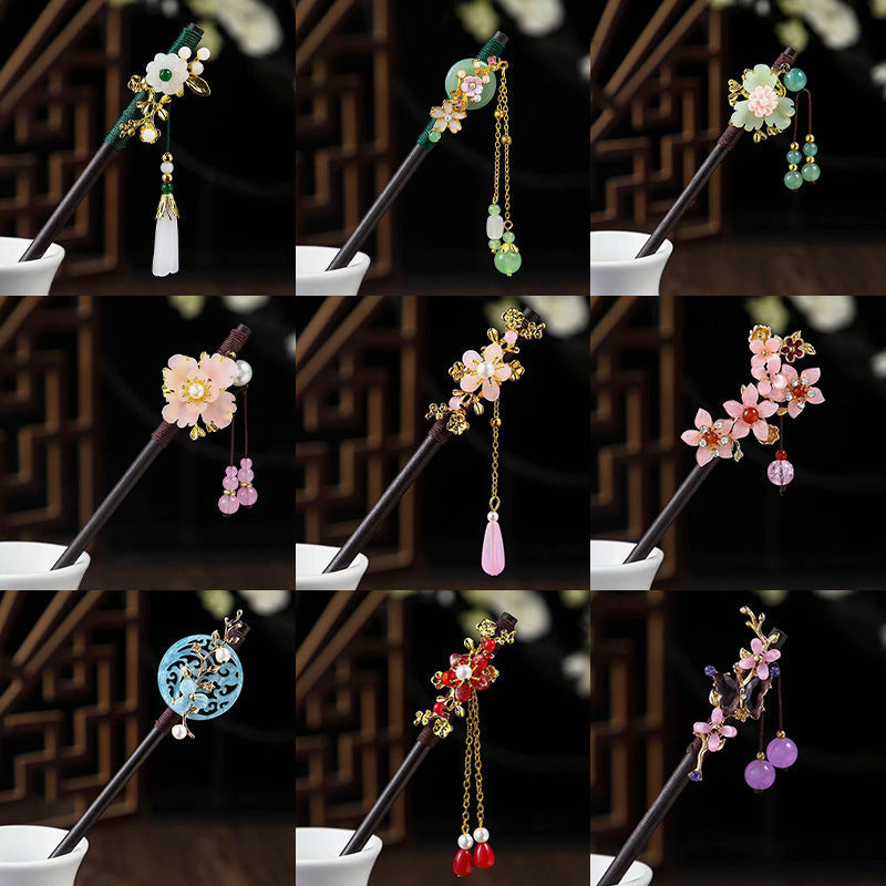 Ebony Hairpin Cheongsam Hanfu Tassel Brand: aeac