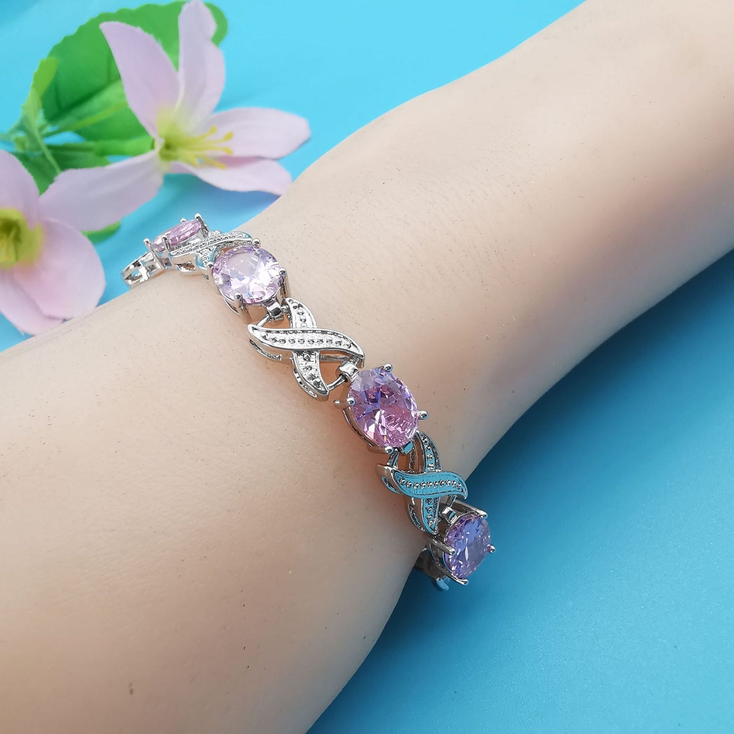 European And American Fashion Popular Jewelry Zircon Bracelet Gift Brand: aeac