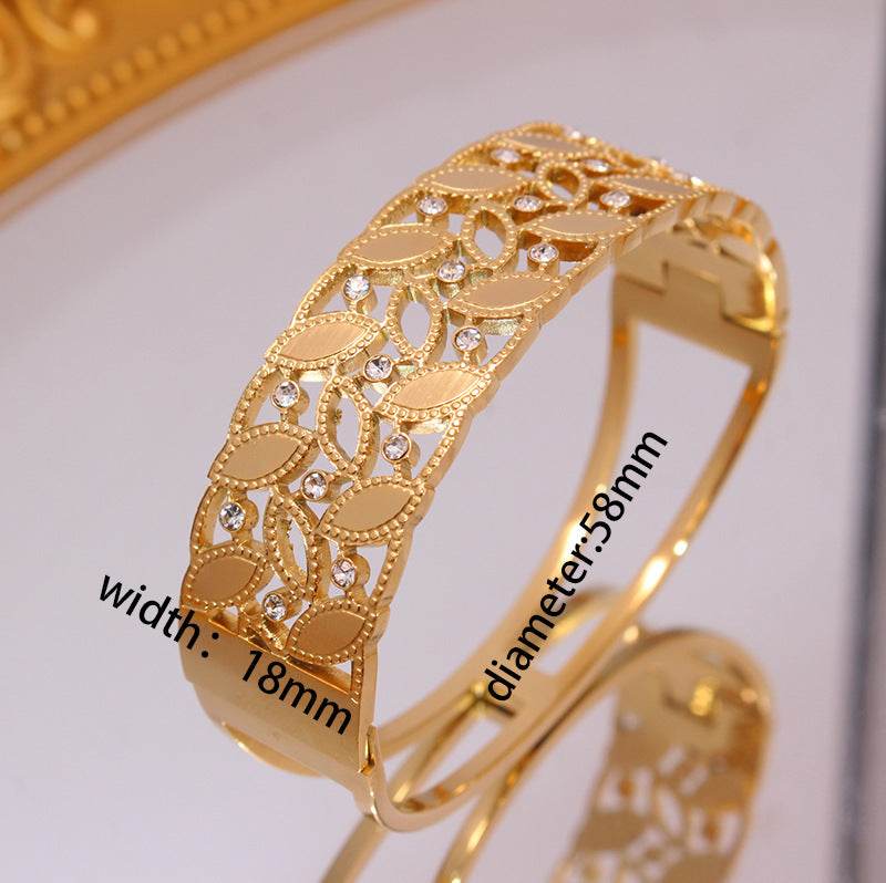 18K Retro Popular Titanium Steel Bracelet Brand: aeac