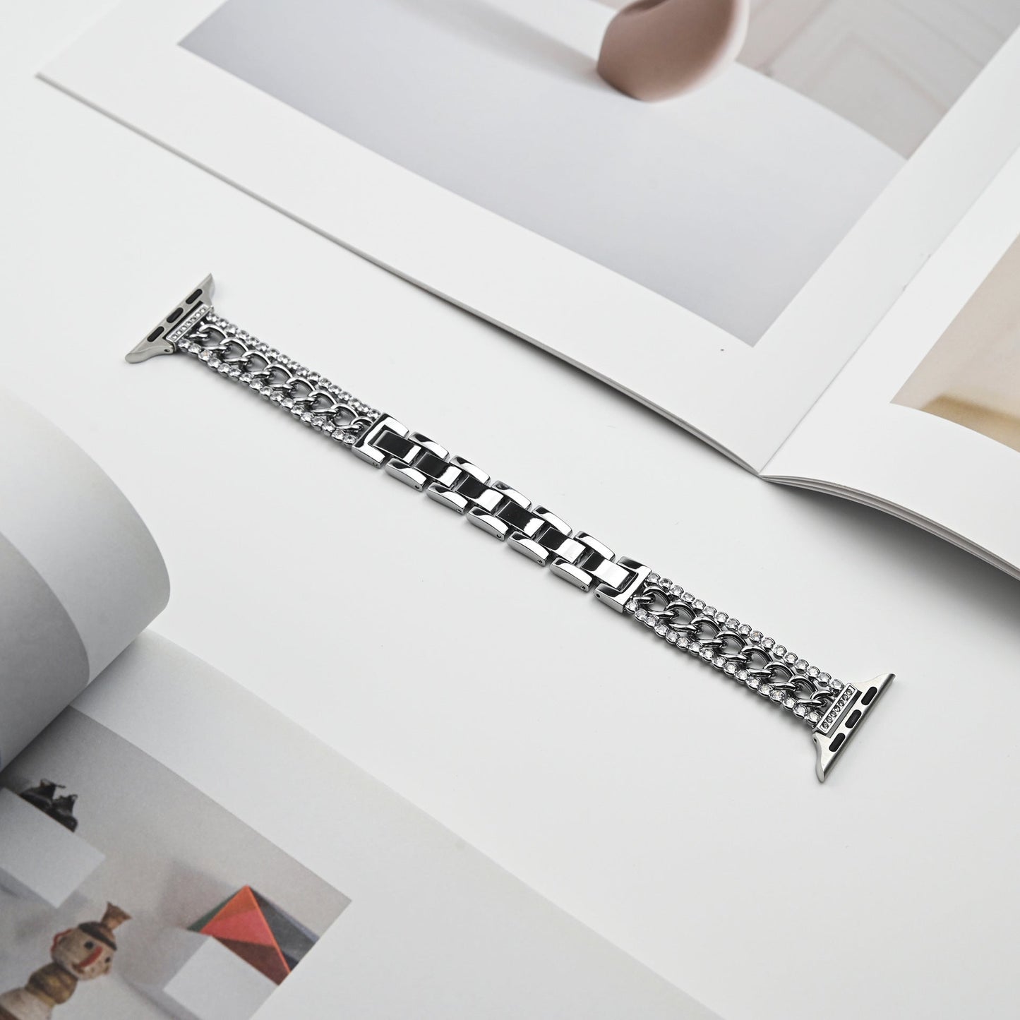 Chain Bilateral Diamond Bracelet Strap Brand: aeac
