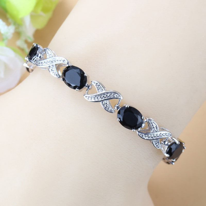 European And American Fashion Popular Jewelry Zircon Bracelet Gift Brand: aeac