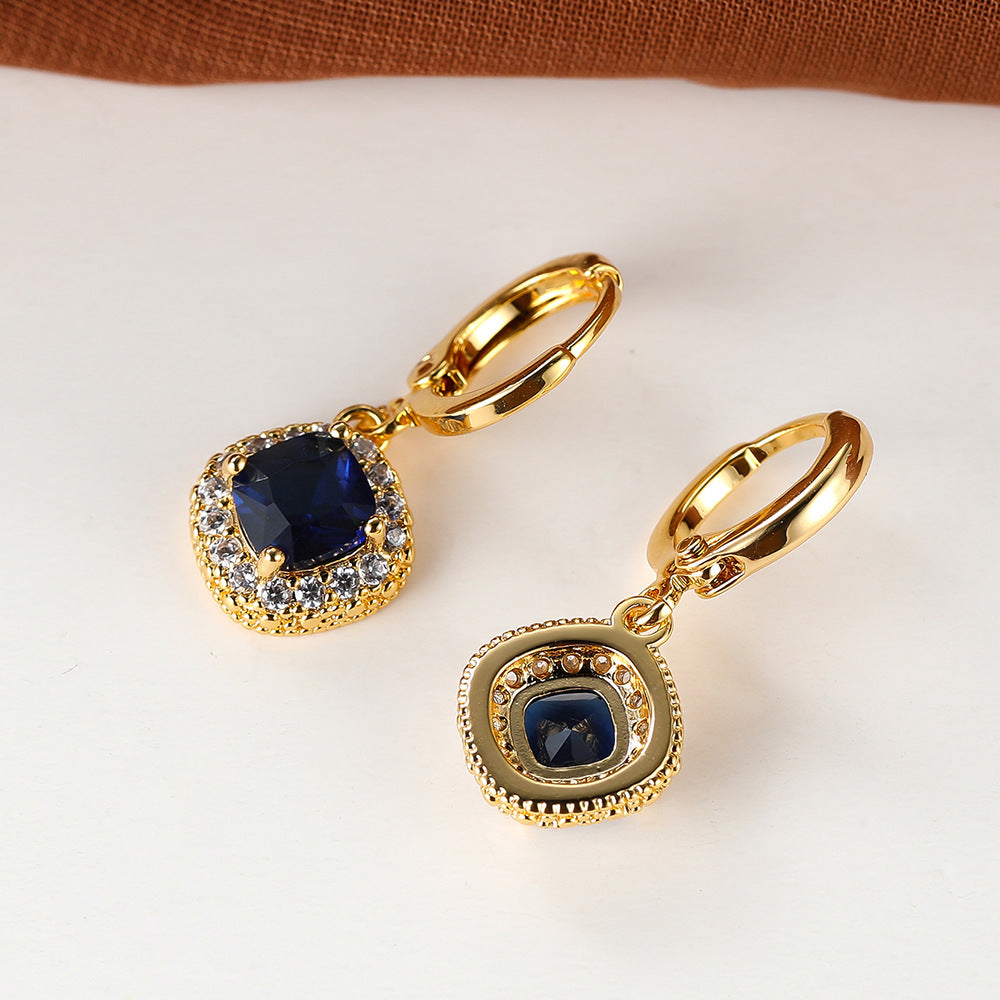 White Diamond Rhombus Fashion Personalized Ear Clips Women Brand: aeac