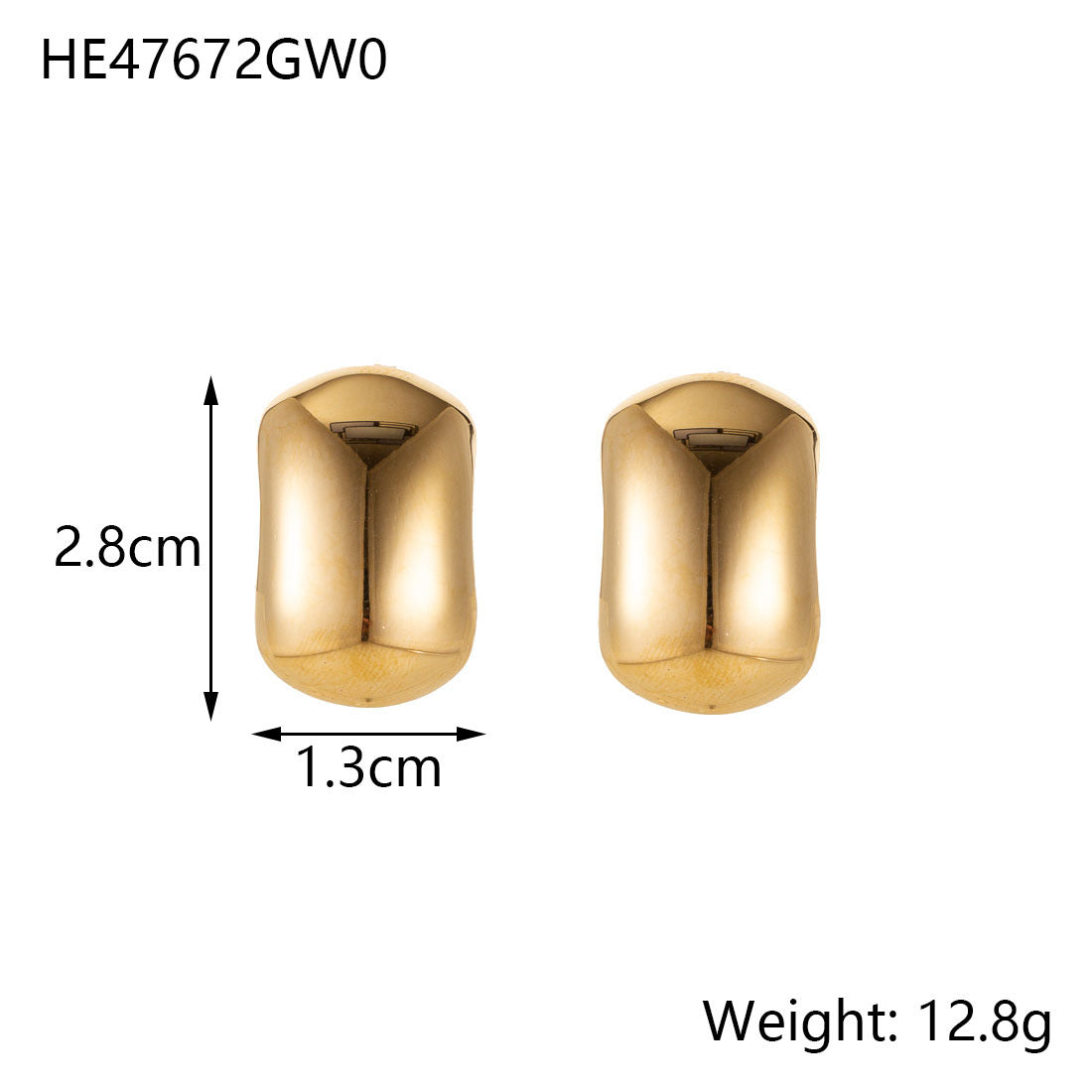 Minimalist Titanium Steel Ear Studs Triangle Oval Geometric Stainless Steel Oil Pressure Ins Style Brand: aeac