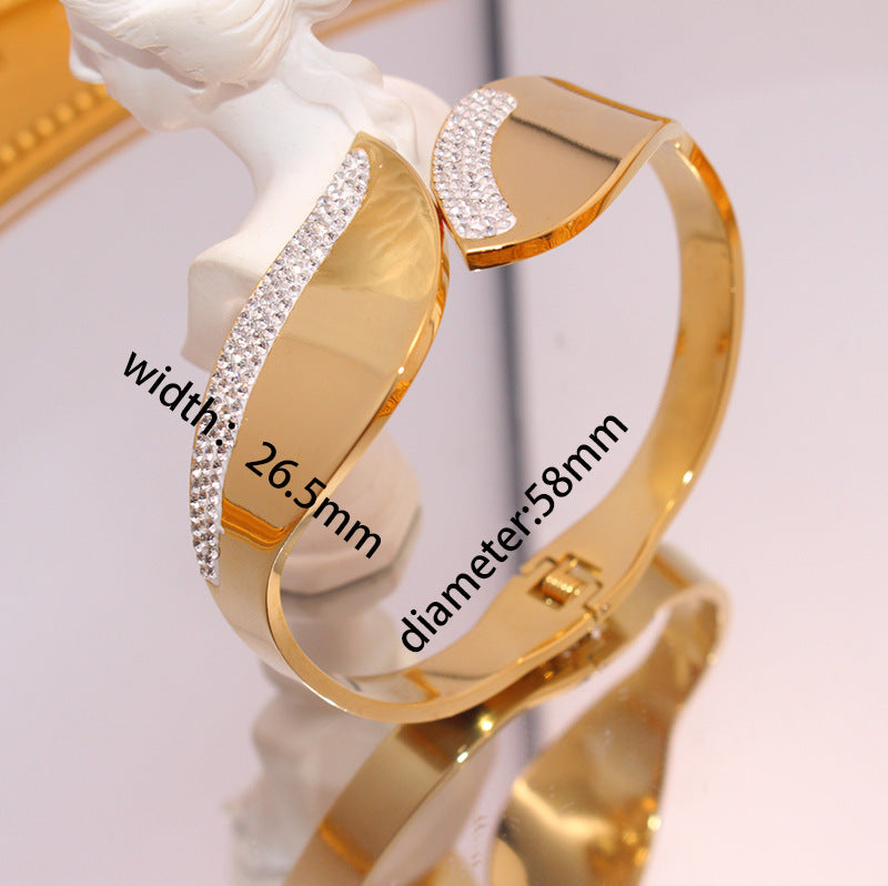 18K Retro Popular Titanium Steel Bracelet Brand: aeac