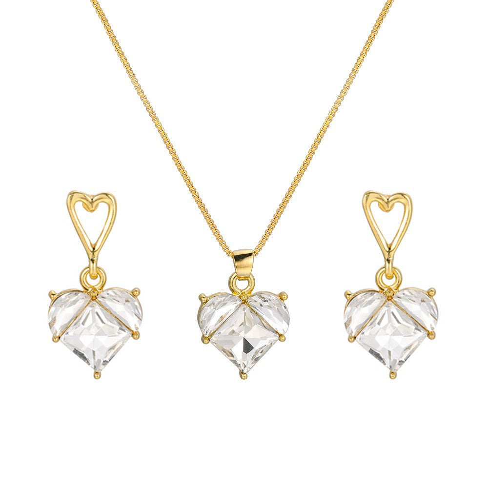 Pendant Necklace Earrings Jewelry Suit Brand: aeac
