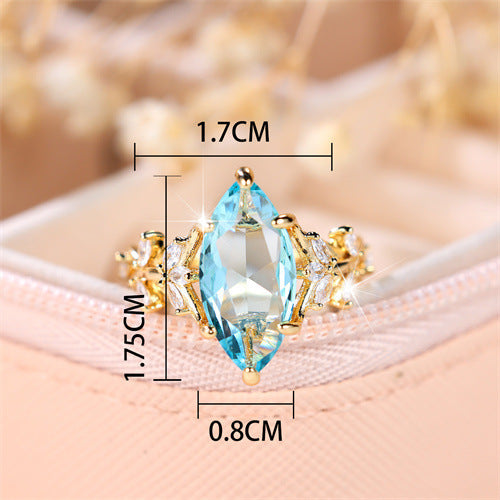 Creative New Leaf Shape Simple Women's Ring Brand: aeac