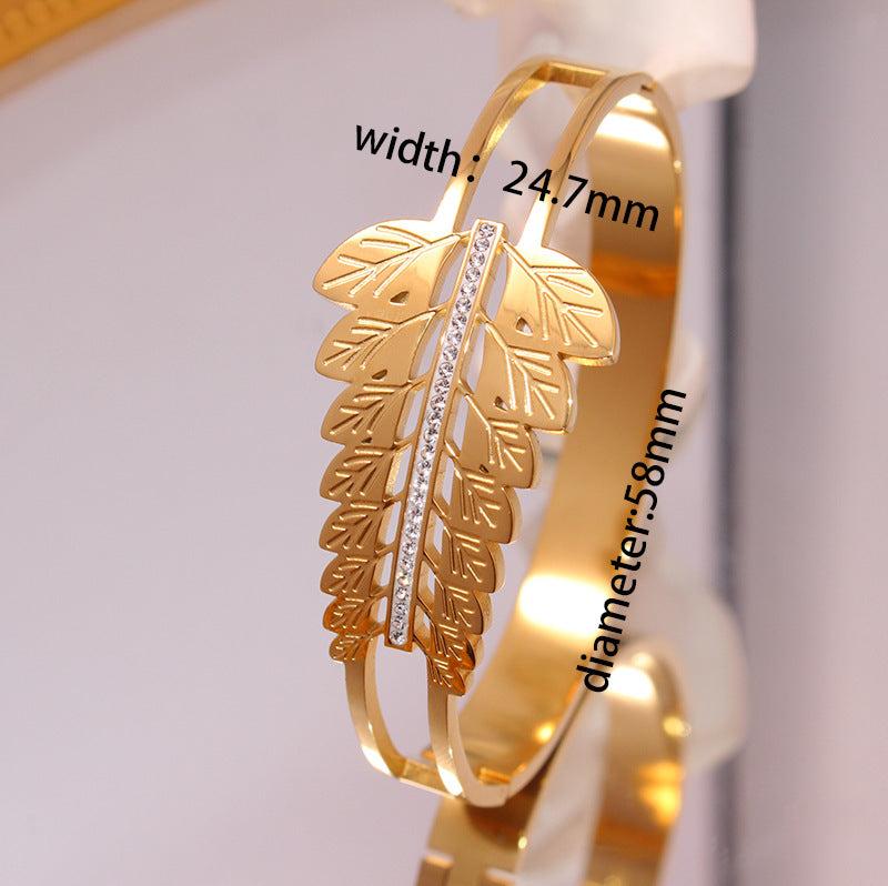 18K Retro Popular Titanium Steel Bracelet Brand: aeac