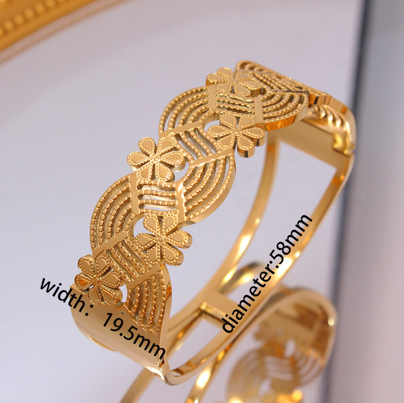 18K Retro Popular Titanium Steel Bracelet Brand: aeac
