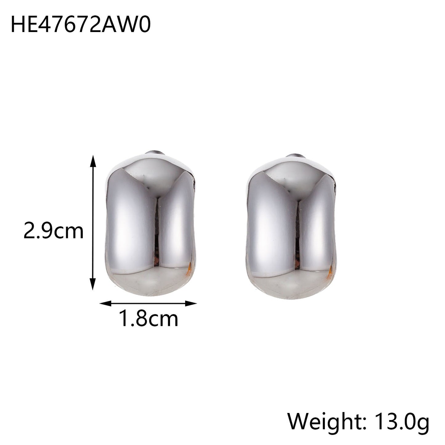 Minimalist Titanium Steel Ear Studs Triangle Oval Geometric Stainless Steel Oil Pressure Ins Style Brand: aeac