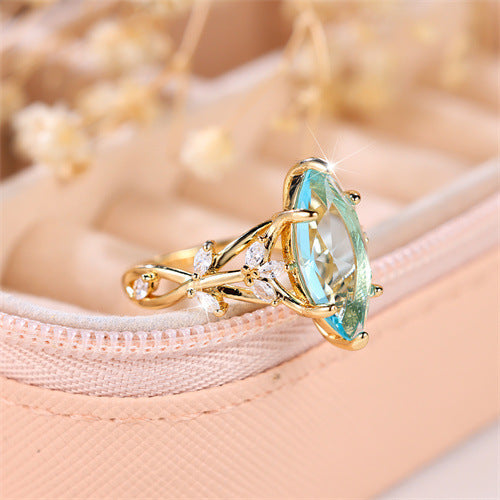 Creative New Leaf Shape Simple Women's Ring Brand: aeac