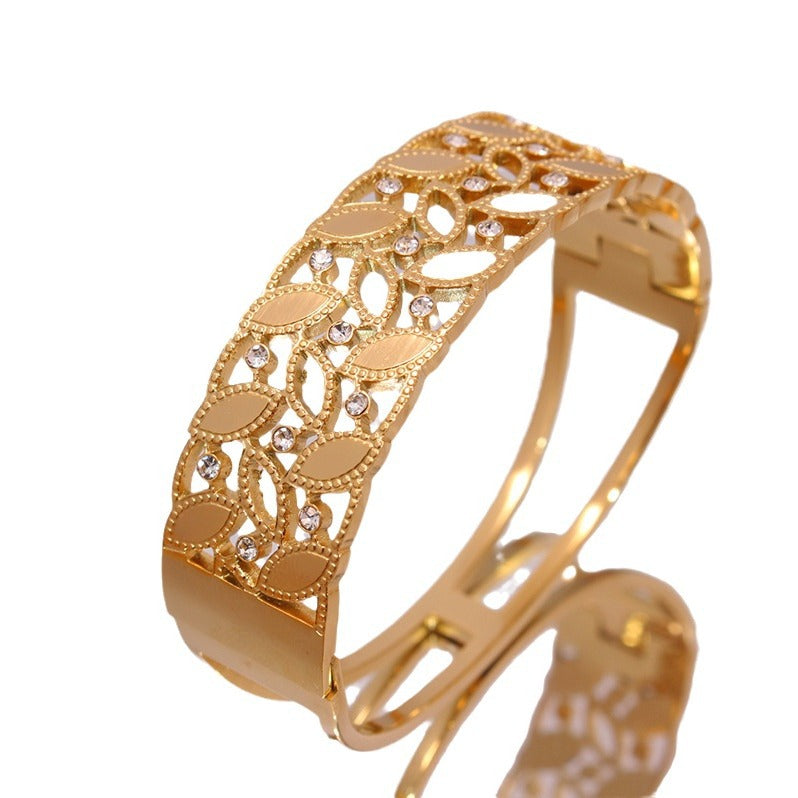 18K Retro Popular Titanium Steel Bracelet Brand: aeac