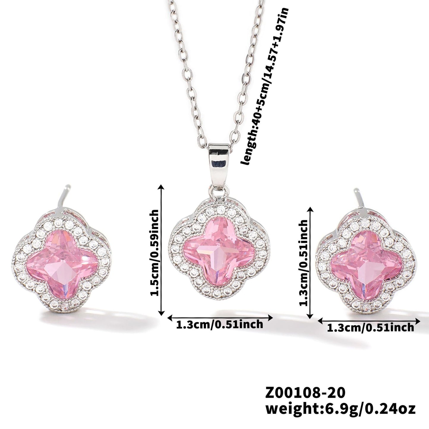 Necklace Two-piece Earrings Set Women's Jewelry Set Brand: aeac