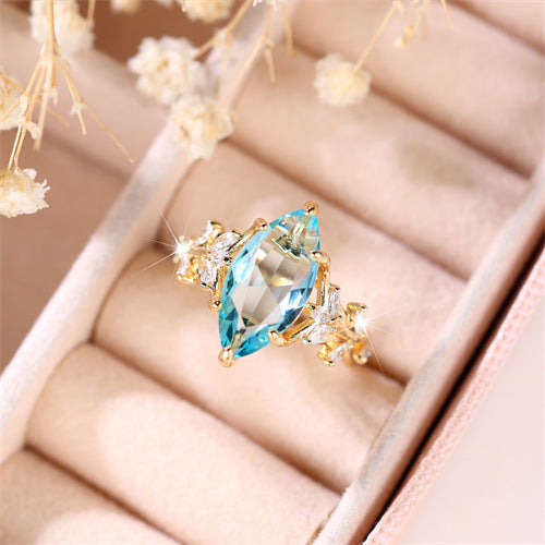 Creative New Leaf Shape Simple Women's Ring Brand: aeac