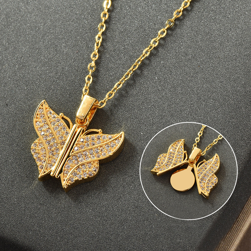 Women's Fashion Zircon Open And Close Clavicle Necklace Brand: aeac