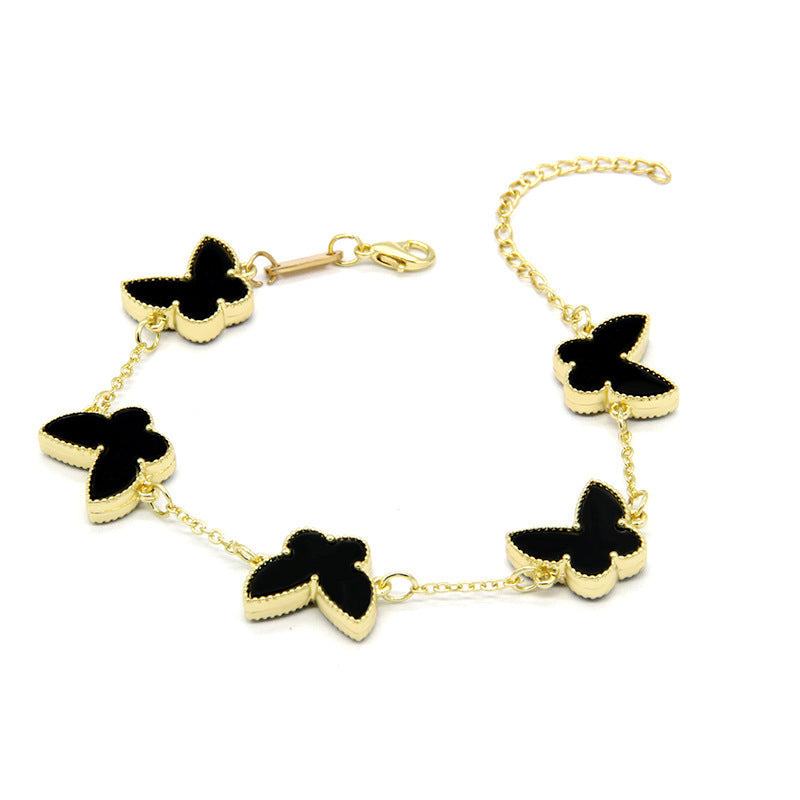 Double Sided Butterfly Heart Bracelet – Fashion Jewelry Brand: aeac