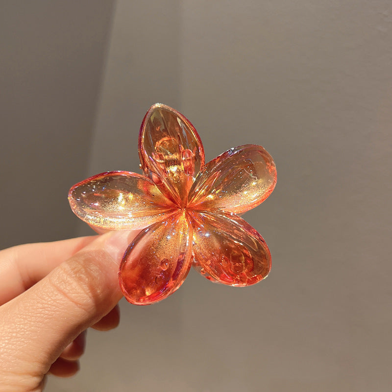 Plating Color Transparent Egg Bauhinia Barrettes Women's Brand: aeac