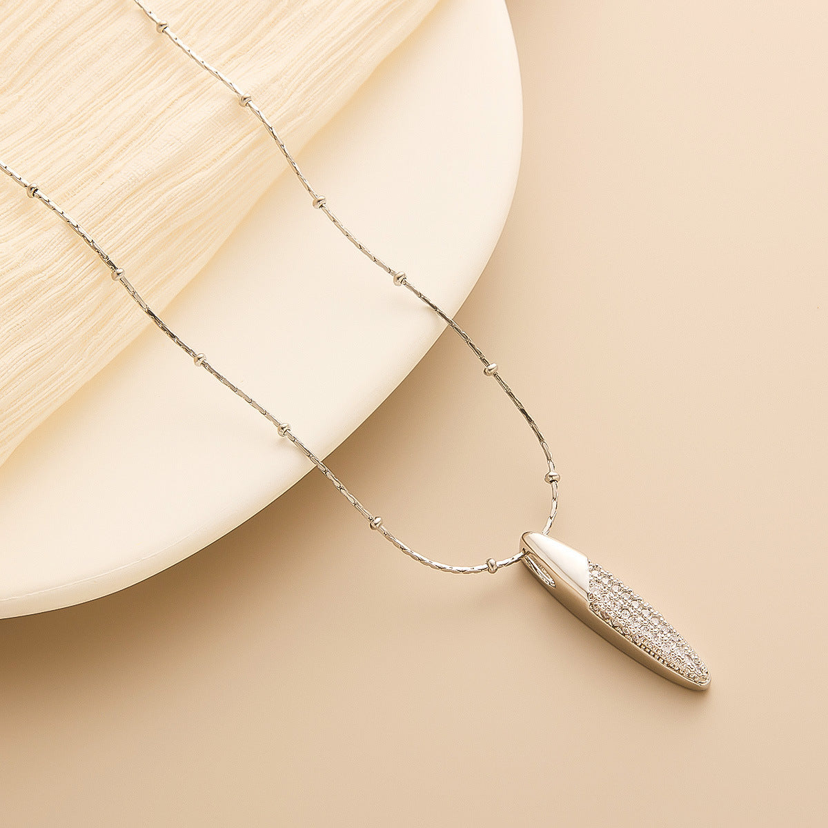 Simple Fashion Special-interest Design Titanium Steel Necklace Brand: aeac