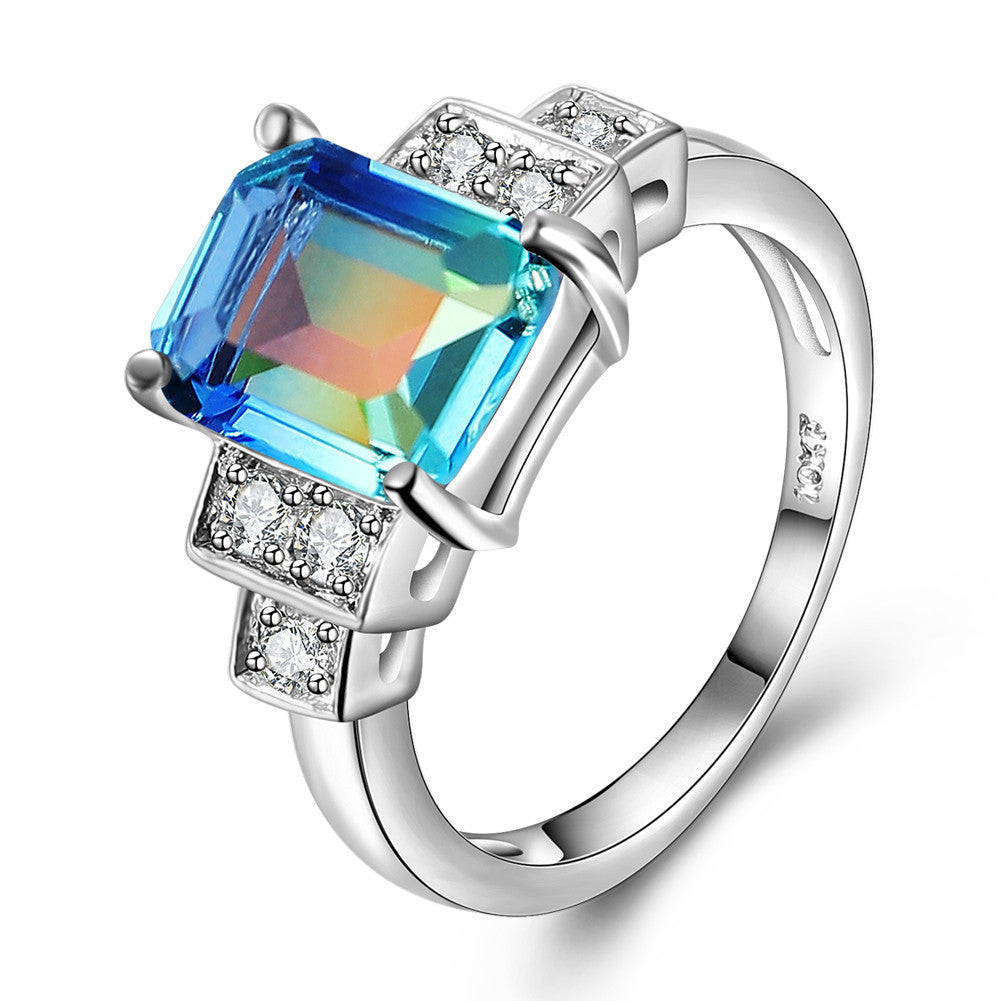 Cross-border E-commerce Hot Accessories Women's Tourmaline Ring Jewelry Brand: aeac