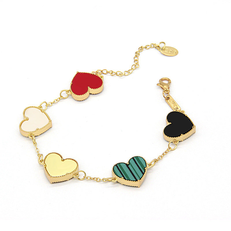 Double Sided Butterfly Heart Bracelet – Fashion Jewelry Brand: aeac