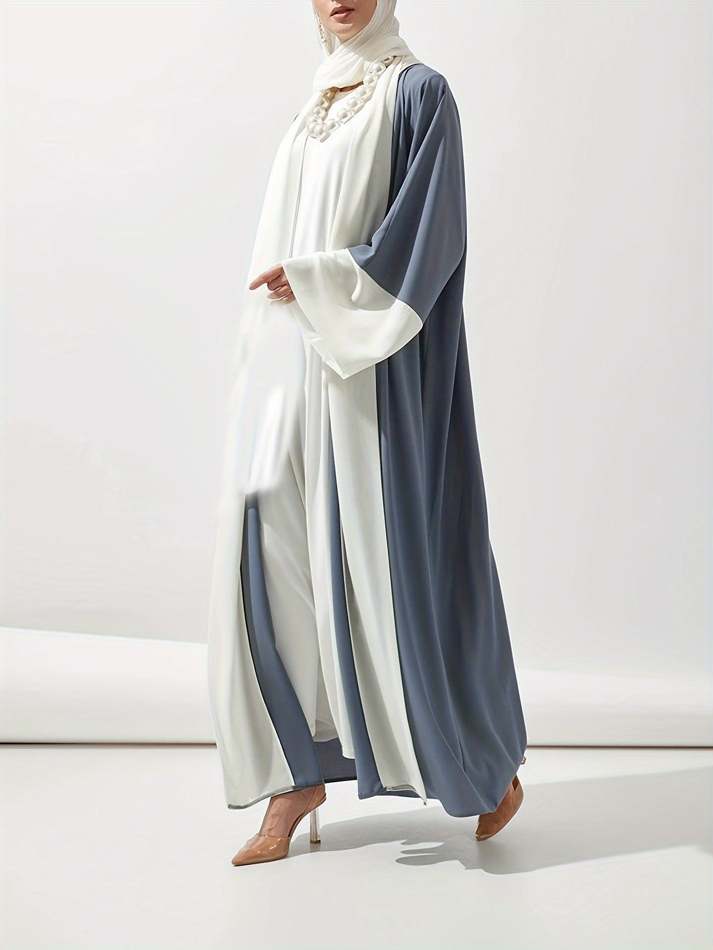 Clothing Contrast Color Cardigan Djellaba Brand: aeac