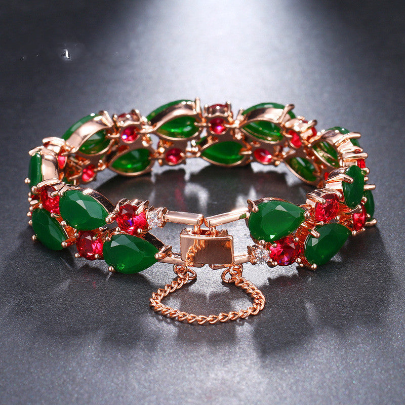 Emmaya Charm Rose White Gold Color Mona Lisa Green Brand: aeac