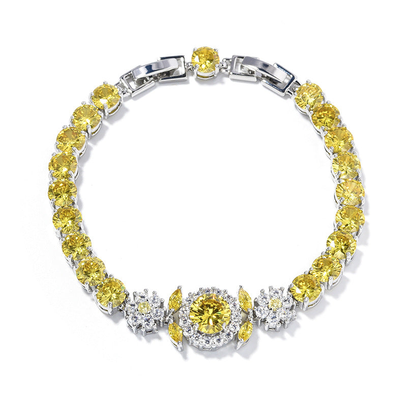 New Flower Purple Light Luxury Women's Bracelet