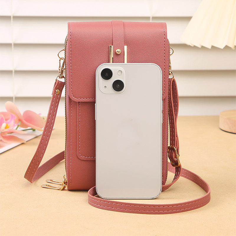 Women's Crossbody Shoulder Bag Transparent Multifunctional Touch Screen Phone Bag Brand: aeac
