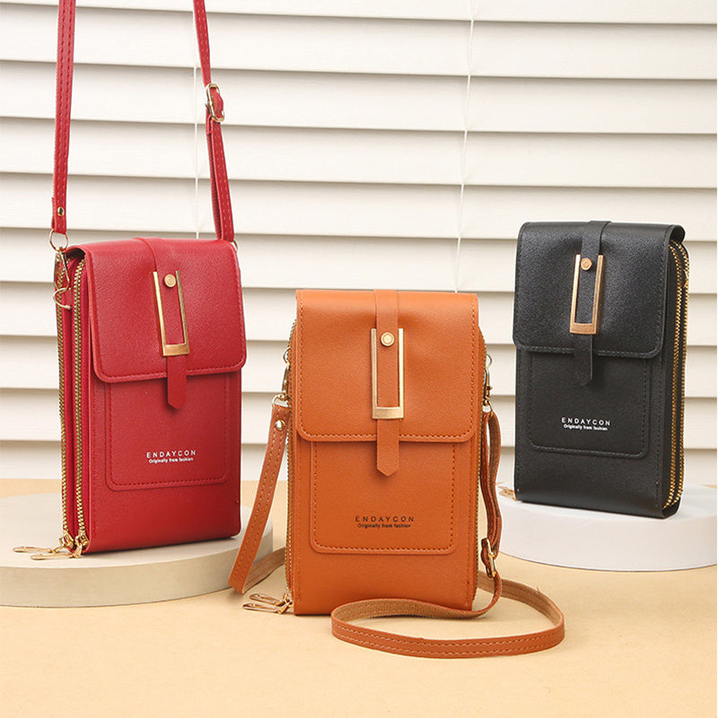 Women's Crossbody Shoulder Bag Transparent Multifunctional Touch Screen Phone Bag Brand: aeac