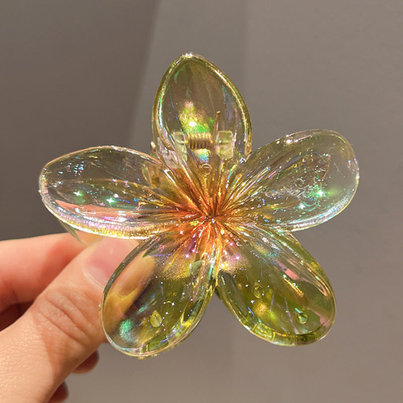 Plating Color Transparent Egg Bauhinia Barrettes Women's Brand: aeac