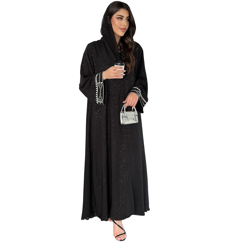 Muslim Modest Women's Arab Abaya Cardigan Robe Brand: aeac